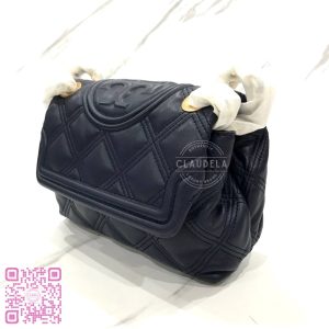 TORY BURCH Fleming Soft Small Convertible Shoulder Bag in Royal Navy