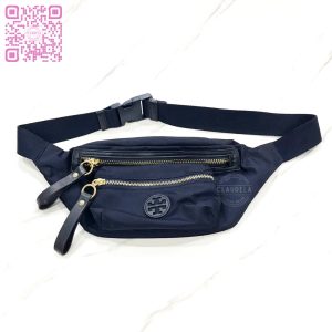 TORY BURCH Tilda Nylon Belt Bag in Tory Navy