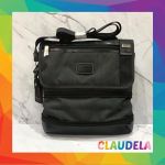 TUMI Men’s Glenview Expandable Crossbody Bag in Charcoal
