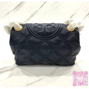 TORY BURCH Fleming Soft Small Convertible Shoulder Bag in Royal Navy