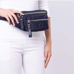 TORY BURCH Tilda Nylon Belt Bag in Tory Navy