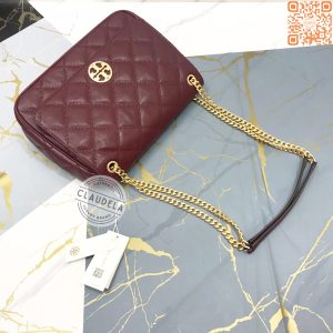 TORY BURCH Willa Shoulder Bag Claret