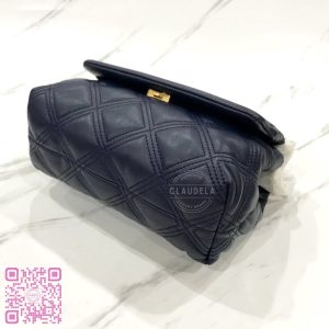 TORY BURCH Fleming Soft Small Convertible Shoulder Bag in Royal Navy