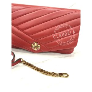 TORY BURCH Kira Clutch in Red Apple