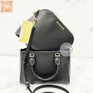 MICHAEL KORS Small Daria 2 In 1 Satchel Bag In Black