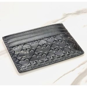 KATE SPADE Graham Penn Place Slim Card Holder in Embossed Black