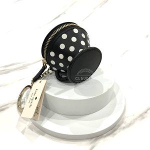 KATE SPADE x Disney Alice in Wonderland Teacup Coin Purse Keychain Black Multi