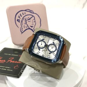 FOSSIL Inscription Multifunction Brown Leather Men’s Watch (BQ2658)-100% Original