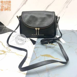 MARC JACOBS Mini Groove Crossbody Black with Gold Hardware
