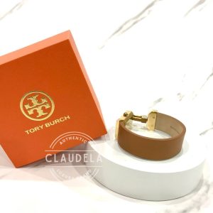 TORY BURCH Surrey White Dial Light Brown Leather Ladies Watch (TBW7001)
