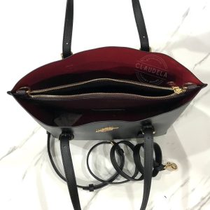 COACH Mollie Tote 25 in Black True Red