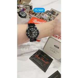 FOSSIL FB-01 Three-Hand Date Black Silicone Men's Watch (FS5660)