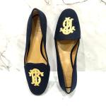 TORY BURCH Antonia Loafer in Royal Navy / Gold Logo