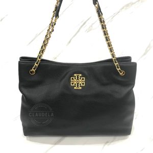 TORY BURCH Britten Triple Compartment Tote in Black