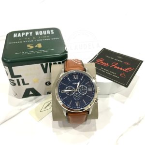 FOSSIL Flynn Chronograph Brown Leather Men’s Watch (BQ2125)