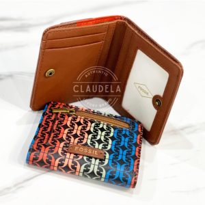 FOSSIL Madison Bifold Wallet in Signature Multi Color