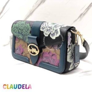 COACH X Kaffe Fasset Georgie Shoulder Bag in Signature with Floral Print
