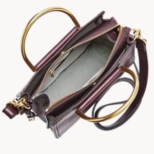 FOSSIL Ryder Satchel Top Handle in Fig