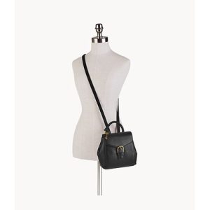 FOSSIL Liv Mini Backpack in Black Leather Super Langka Bestseller only 1 pcs