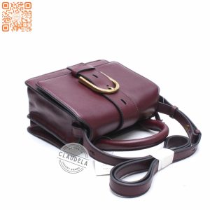 FOSSIL Wiley Top Handle in Fig Leather