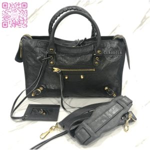 BALENCIAGA Classic Small City in Dark Grey with Gold Hardware (GHW)