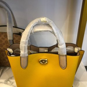 Coach Willow 25 Small Tote in Mustard