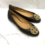 TORY BURCH Benton Quilted Ballet Shoes in Perfect Black