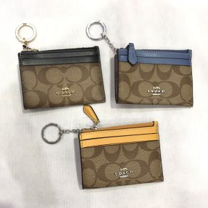 Coach Coin Card Keyring Case in Signature Blue