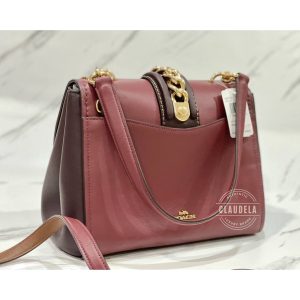 COACH Faye Chain Elevation Carryall in Oxblood
