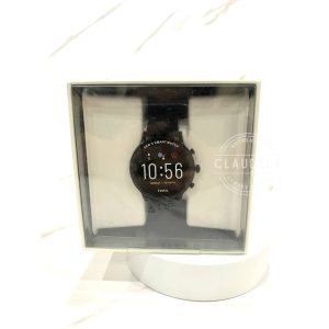 FOSSIL Gen 5 Men Smartwatch Carlyle HR in Black Silicone - FTW4025 (Sealed Box)