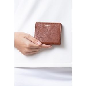 FOSSIL Madison Bifold Wallet Full Leather in Brown