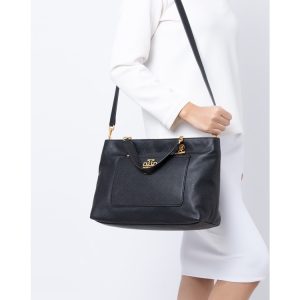 TORY BURCH Britten Satchel in Black