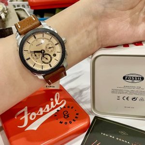 FOSSIL Machine Chronograph Brown Leather Men's Watch (FS5620)