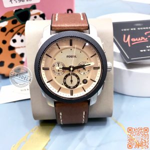 FOSSIL Machine Chronograph Brown Leather Men's Watch (FS5620)