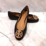 TORY BURCH Benton Quilted Ballet Shoes in Perfect Black