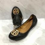TORY BURCH Benton Elastic Travel Ballet Shoes in Perfect Black
