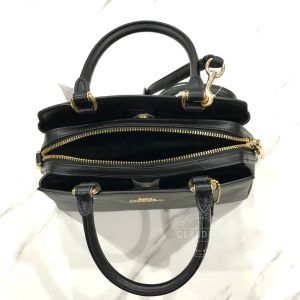 COACH Mini Lillie Carryall in Signature Brown Black