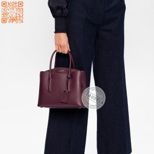 KATE SPADE Margaux Top Handle Satchel Medium in Deep Cherrywood