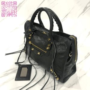 BALENCIAGA Classic Small City in Dark Grey with Gold Hardware (GHW)
