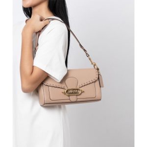 COACH Jade Shoulder Bag in Whipstitch Chalk