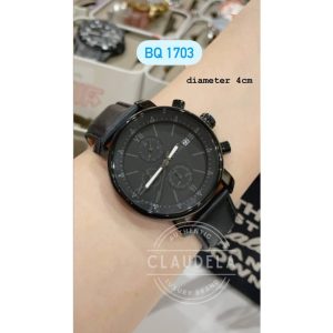 FOSSIL Rhett Chronograph Black Leather Men's Watch (BQ1703)