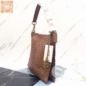 AIGNER Irena Foldover Small Hobo in Toffie