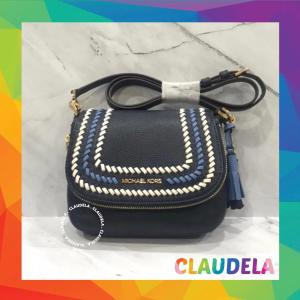 SALE!! MICHAEL KORS Bedford Flap Small in Blue Multi Leather