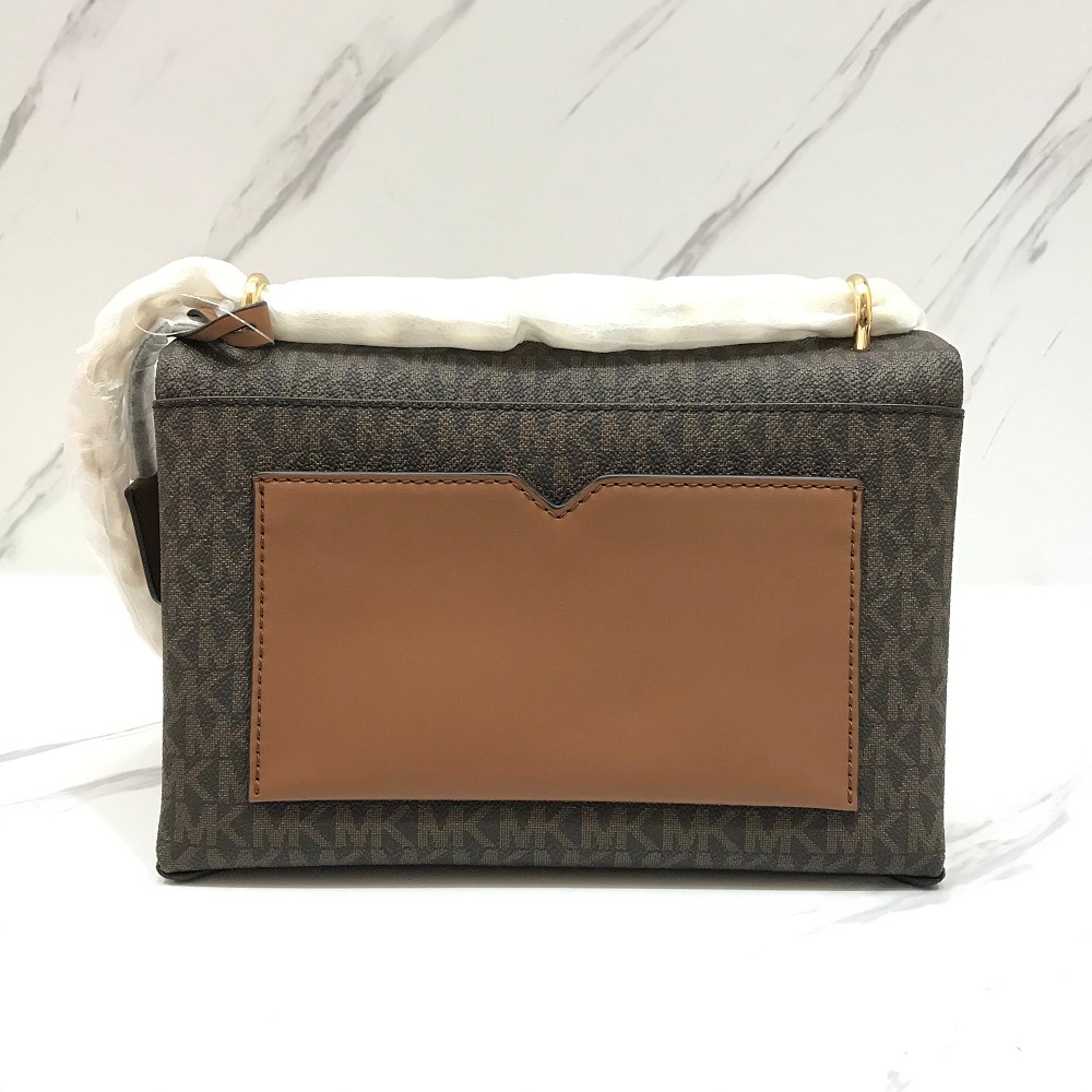 Michael Kors Cece Medium Shoulder Bag in Signature Brown 2