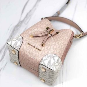 MICHAEL KORS Mercer Gallery Bucket XS (Extra Small) in Signature Ballet
