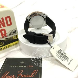 FOSSIL Autocross Multifunction Black Silicone Men’s Watch (BQ2553)