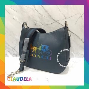COACH Jes Hobo Shoulder Bag in Denim Leather