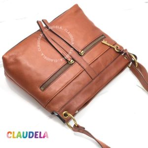 FOSSIL Caitlyn Crossbody in Brown Leather