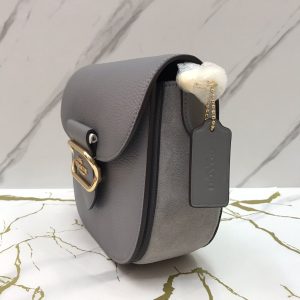 Coach Morgan Saddle Crossbody in Granite Grey