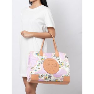 TORY BURCH Ella Printed Tote in Pink Porcelain Floral